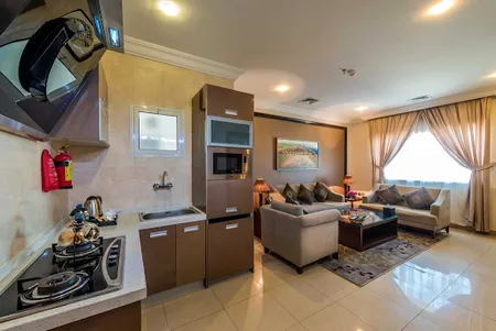 Kitchen at Ash Shafaa Street Apartments