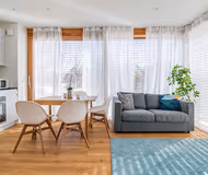 Living area at Kirchberg Garden Residence