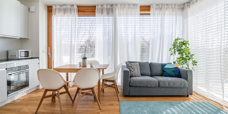 Living area at Kirchberg Garden Residence