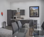 Luxury dining space at 42 Castle Street Apartments in Liverpool City
