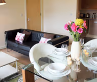 Bright living space at Triangle Apartment Cambridge