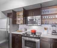 Luxury kitchen at North Wabash Street #1607 Serviced Apartment, Gold Coast