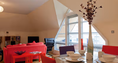 Living area at Curzon House