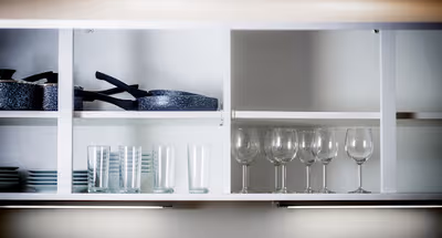 Fully equipped kitchen at The President