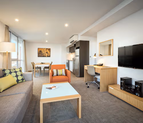 Stunning living area in Quest Mackay on Gordon