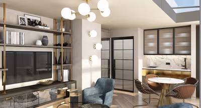 living space at RIGH Residences
