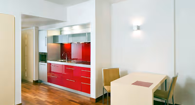 Living area at Mamaison Residence Diana