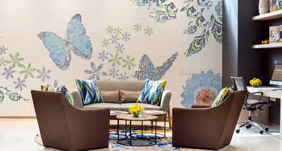 Stunning living area in Citadines OMR Chennai