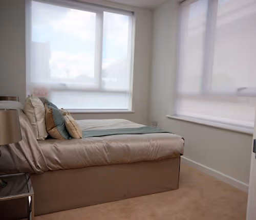 Luxury bedroom at Town Apartments Hatfield