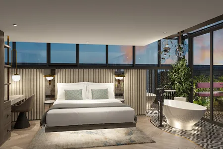 Luxury bedroom at RIGH Residences