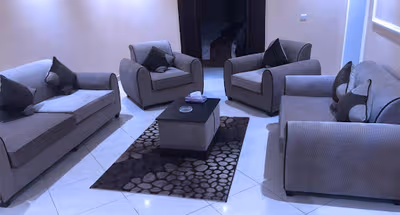 Living area at Al Khateeb Al Tabrizi Street Serviced Apartment