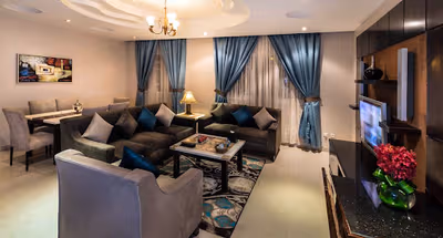 living space at Fatima Az Zahra Street Apartments