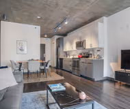 Comfy living area at West Lake Street #1803 Serviced Apartment, The Loop