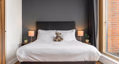 Luxury bedroom at The Northern Quarters