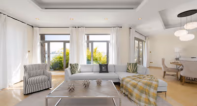 Living Room with Dining Area in Dubai Villa