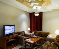 Living room at Al Mukarramah Street Apartments