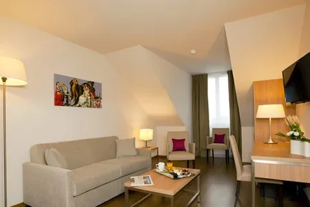 Living area at Roissy Park Serviced Apartment, Champs Elysees