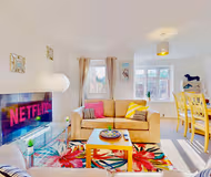 Comfy living room at Spacious 4 Bed Semi-Detached Home