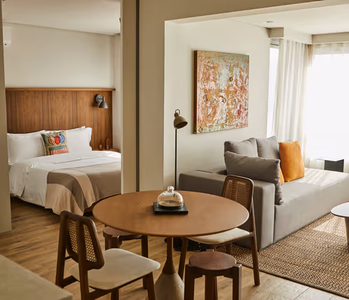 Living area - 1 bed apartment