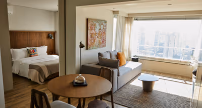 Living space - 1 bed apartment