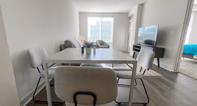 Living area - 1 bed apartment