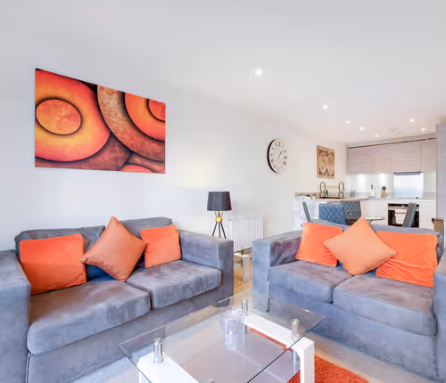 Living area at Alder House