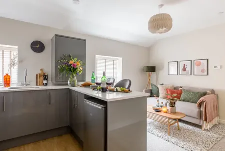 Basic kitchenette at West Grove - Flat 4