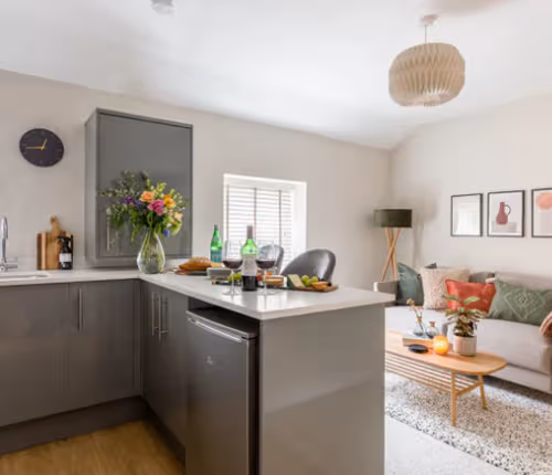 Basic kitchenette at West Grove - Flat 4