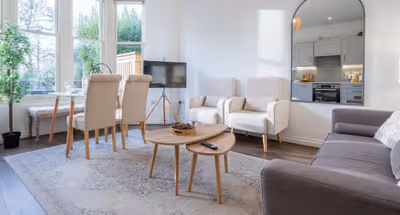 Living room at 18 North Road Flat 1