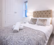Luxury bedroom at 18 North Road Flat 1