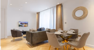 Living area at Dollis Hill Apartments