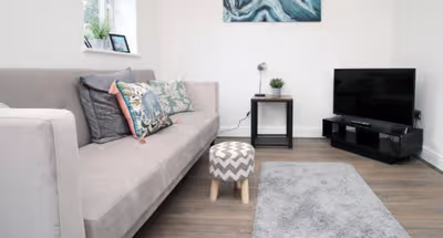 Living room at 16 North Road Flat 2