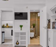 Living area at Chelsea Serviced Apartments by MySquare