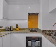 Fully equipped kitchen at Chelsea Serviced Apartments by MySquare