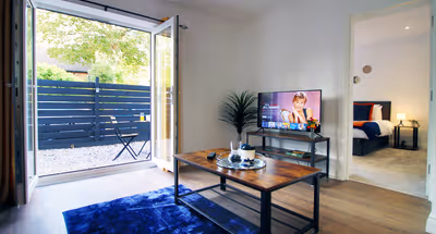 Living area at Casa di Pietra