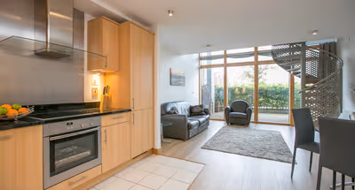 Living space - 1 bed apartment