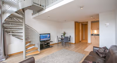 Living space - 1 bed apartment