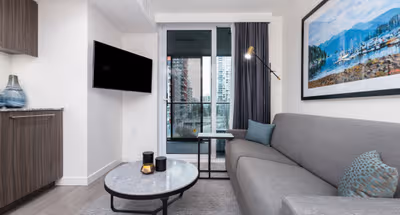 Living area - 1 bed apartment