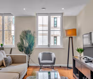 Living area at Chancery Lane Apartments by MySquare