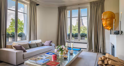 Luxury with Eiffel Tower Views & Chef Service