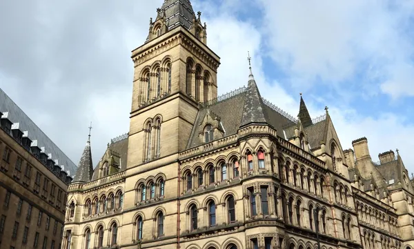 Manchester Town Hall with Victorian Gothic architecture