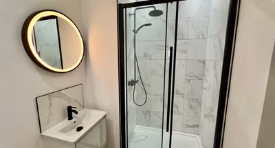 Bathroom at 130 Taunton Road Apartments