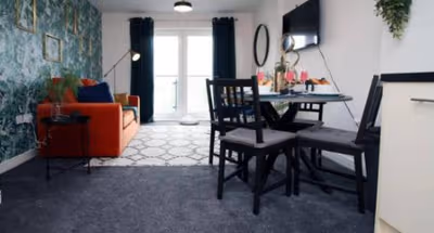 Living room at Overstone