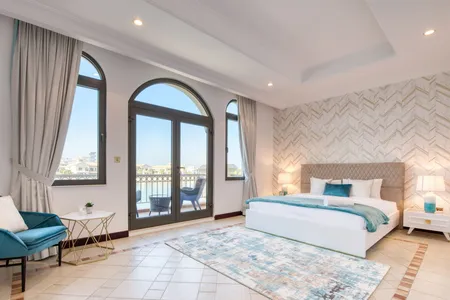 Luxury bedroom at Luxe 6-Bedroom Villa @ Frond B, Palm Jumeirah