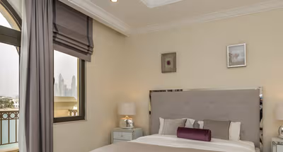 Bedroom at Exquisite 6-BR Villa at Frond O, Palm Jumeirah