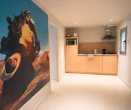 Equipped Kitchen at Barcelona Ramblas Service Apartments