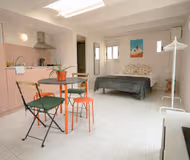 living space at Barcelona Ramblas Service Apartments