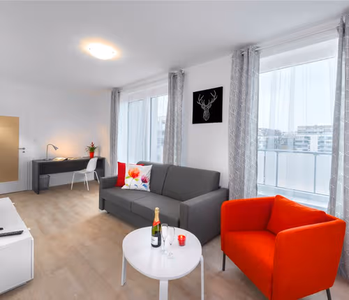 Living space - 1 bed apartment