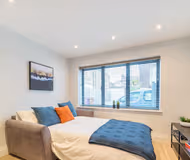 Living room at Central Apartments