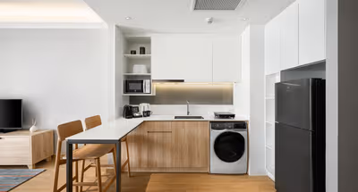 Kitchen at Sukhumvit Road Suites